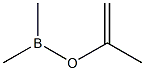 Dimethyl(1-methylvinyloxy)borane Structure