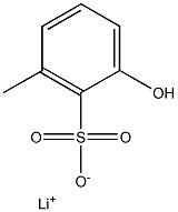 2-Hydroxy-6-methylbenzenesulfonic acid lithium salt Structure