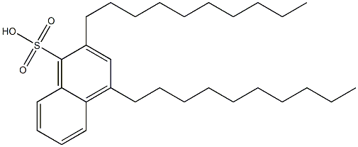 2,4-Didecyl-1-naphthalenesulfonic acid 구조식 이미지