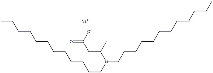 3-(Didodecylamino)butyric acid sodium salt 구조식 이미지