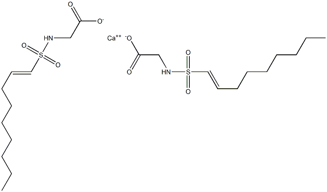 Bis[N-(1-nonenylsulfonyl)glycine]calcium salt Structure