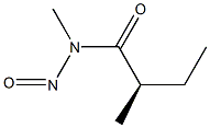 [2R,(-)]-N,2-Dimethyl-N-nitrosobutyramide 구조식 이미지