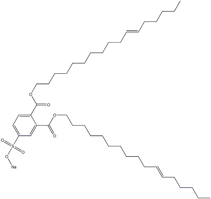 4-(Sodiosulfo)phthalic acid di(11-heptadecenyl) ester Structure