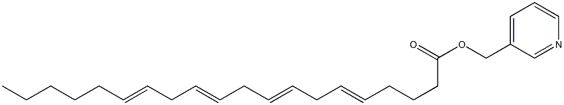 Icosa-5,8,11,14-tetraenoic acid [(3-pyridyl)methyl] ester Structure
