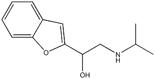 2-Isopropylamino-1-(benzofuran-2-yl)ethanol 구조식 이미지