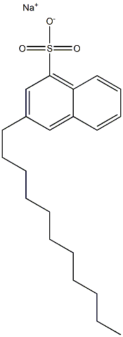 3-Undecyl-1-naphthalenesulfonic acid sodium salt Structure