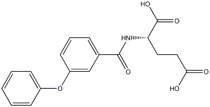 N-(3-Phenoxybenzoyl)-L-glutamic acid 구조식 이미지