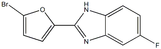 5-Fluoro-2-(5-bromofuran-2-yl)-1H-benzimidazole 구조식 이미지