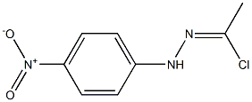 1-Chloroethanone p-nitrophenyl hydrazone 구조식 이미지