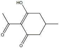 2-Acetyl-5-methyl-3-hydroxy-2-cyclohexen-1-one 구조식 이미지