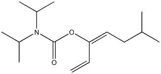 N,N-Diisopropylcarbamic acid (3E)-6-methyl-1,3-heptadien-3-yl ester Structure