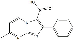 2-Phenyl-7-methylimidazo[1,2-a]pyrimidine-3-carboxylic acid Structure