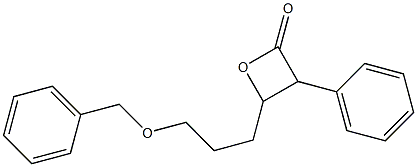3-Phenyl-4-[3-(benzyloxy)propyl]oxetan-2-one 구조식 이미지