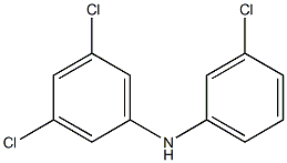 3,5-Dichlorophenyl 3-chlorophenylamine Structure