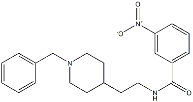 N-[2-(1-Benzyl-4-piperidinyl)ethyl]-3-nitrobenzamide 구조식 이미지