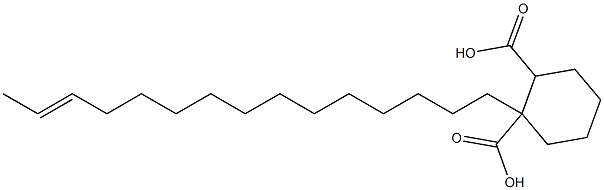 Cyclohexane-1,2-dicarboxylic acid hydrogen 1-(13-pentadecenyl) ester Structure