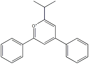 2-Isopropyl-4,6-diphenylpyrylium Structure