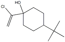 4-tert-Butyl-1-(1-chloroethenyl)cyclohexan-1-ol Structure