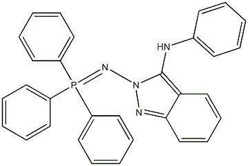 3-Phenylamino-2-[triphenylphosphoranylideneamino]-2H-indazole 구조식 이미지