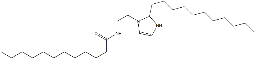 1-(2-Lauroylaminoethyl)-2-undecyl-4-imidazoline 구조식 이미지