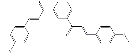 1,1'-(m-Phenylene)bis[(E)-3-(p-methylthiophenyl)-2-propen-1-one] 구조식 이미지