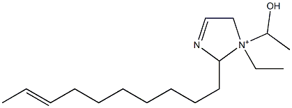 2-(8-Decenyl)-1-ethyl-1-(1-hydroxyethyl)-3-imidazoline-1-ium 구조식 이미지