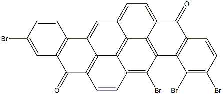 3,4,5,10-Tetrabromo-8,16-pyranthrenedione Structure