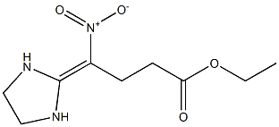 2-(3-Ethoxycarbonyl-1-nitropropylidene)imidazolidine 구조식 이미지