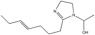 1-(1-Hydroxyethyl)-2-(4-heptenyl)-2-imidazoline Structure