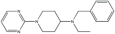 2-[4-(N-Ethylbenzylamino)piperidino]pyrimidine 구조식 이미지