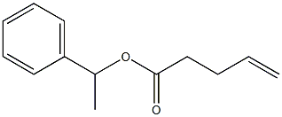 4-Pentenoic acid 1-phenylethyl ester 구조식 이미지