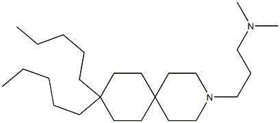 9,9-Dipentyl-3-(3-dimethylaminopropyl)-3-azaspiro[5.5]undecane Structure