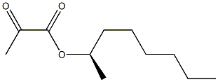 (-)-Pyruvic acid (R)-1-methylheptyl ester 구조식 이미지