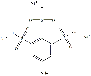 5-Amino-1,2,3-benzenetrisulfonic acid trisodium salt Structure