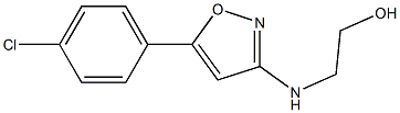 5-(p-Chlorophenyl)-3-[(2-hydroxyethyl)amino]isoxazole 구조식 이미지