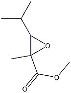 3-Isopropyl-2-methyloxirane-2-carboxylic acid methyl ester Structure