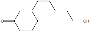 3-(5-Hydroxypentyl)cyclohexan-1-one Structure
