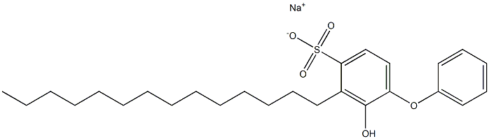 2-Hydroxy-3-tetradecyl[oxybisbenzene]-4-sulfonic acid sodium salt Structure