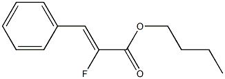 (Z)-3-Phenyl-2-fluoroacrylic acid butyl ester Structure