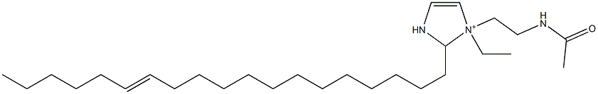 1-[2-(Acetylamino)ethyl]-1-ethyl-2-(13-nonadecenyl)-4-imidazoline-1-ium Structure