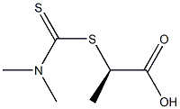 [R,(+)]-2-(N,N-Dimethylthiocarbamoylthio)propionic acid 구조식 이미지