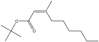 (Z)-3-Methyl-2-nonenoic acid tert-butyl ester 구조식 이미지