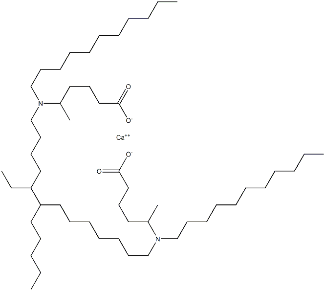 Bis[5-(diundecylamino)hexanoic acid]calcium salt 구조식 이미지