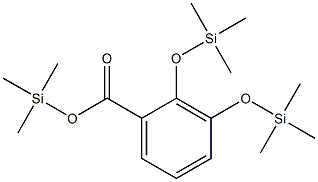 2,3-Bis(trimethylsilyloxy)benzoic acid trimethylsilyl ester Structure