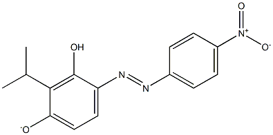 4-[(4-Nitrophenyl)azo]-3-hydroxy-2-isopropylbenzene-1-olate Structure