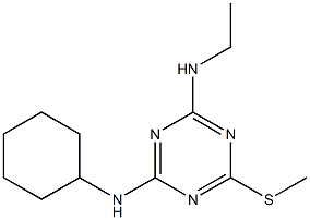 2-Cyclohexylamino-4-ethylamino-6-methylthio-1,3,5-triazine 구조식 이미지