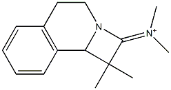 N-[(1,1-Dimethyl-1,4,5,9b-tetrahydro-2H-azeto[2,1-a]isoquinoline)-2-ylidene]-N-methylmethanaminium 구조식 이미지