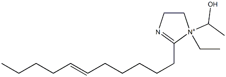 1-Ethyl-1-(1-hydroxyethyl)-2-(6-undecenyl)-2-imidazoline-1-ium 구조식 이미지