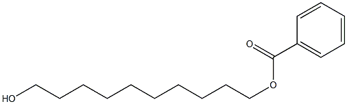 Benzoic acid 10-hydroxydecyl ester 구조식 이미지