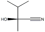 (S)-2-Hydroxy-2,3-dimethylbutanenitrile 구조식 이미지
